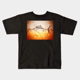 Vintage Sailfish Kids T-Shirt